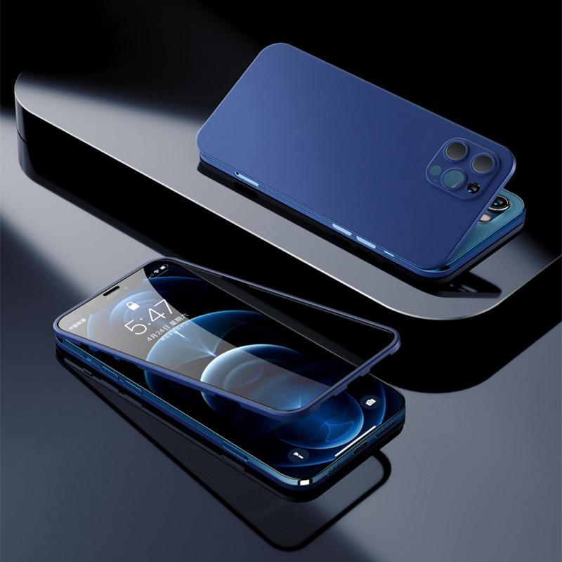 Case Blindada iPhone Vidro Temperado Dupla Proteção 360º Capinha de Iphone - Store Elo Azul
