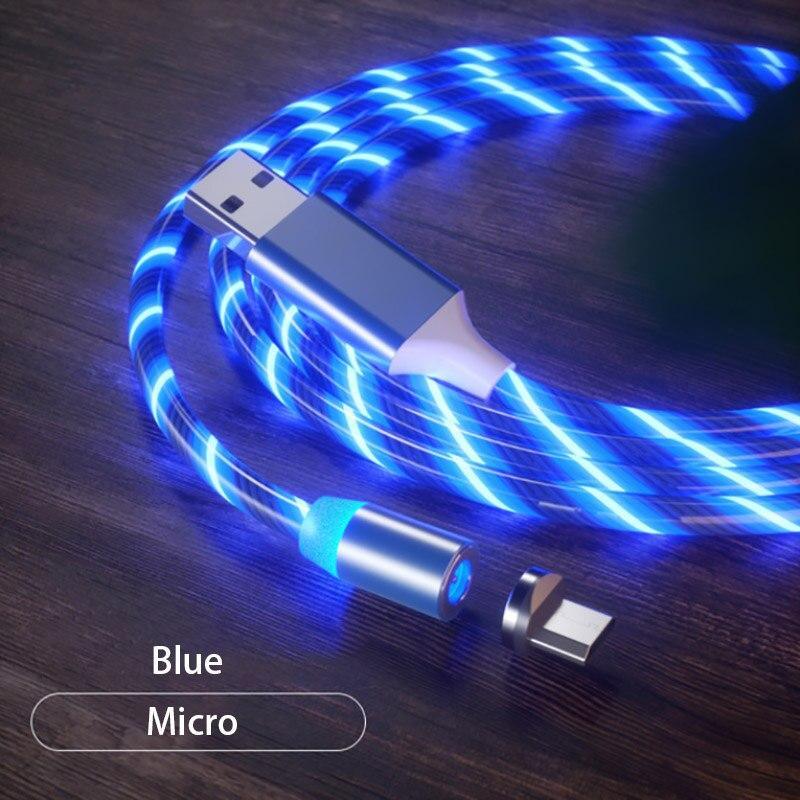 Cabo Carregador USB Magnético Rotação 360º - Store Elo Azul